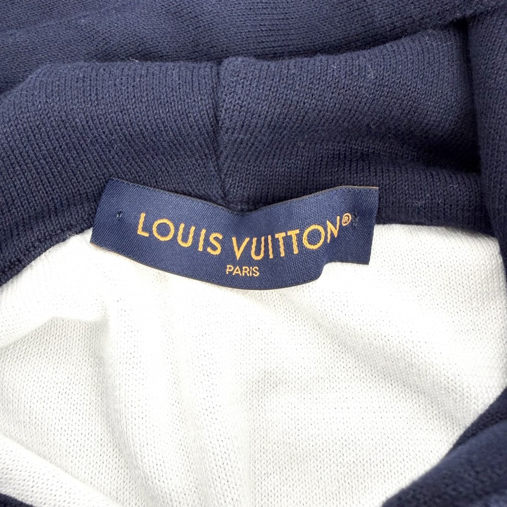 LOUIS VUITTON ルイヴィトン パーカー モノグラム グラディエント フーディ トップス アパレル M ネイビー 紺 秋 冬 コットン メンズ【中古品】