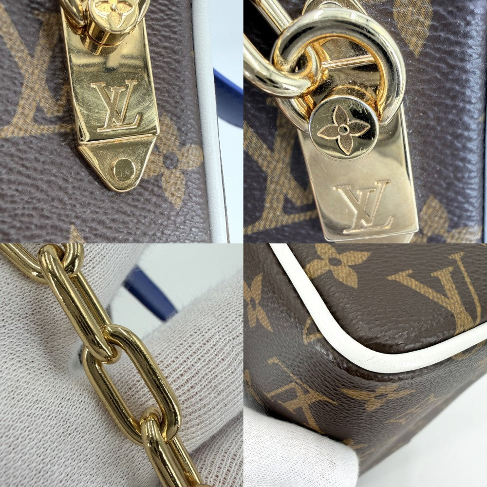 LOUIS VUITTON ルイヴィトン ハンドバッグ モノグラム NBAクロークルーム ドロップキット コラボ M45588 ブラウン 茶 ゴールド金具 メンズ【中古品】