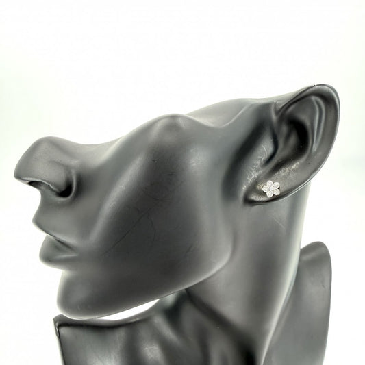 GRAFF グラフ ピアス ワイルドフラワー プティ スタッドピアス ジュエリー アクセサリー Au750 18金WG パヴェ ダイヤ K18ホワイトゴールド ダイヤモンド レディース 約2.1g【中古品】