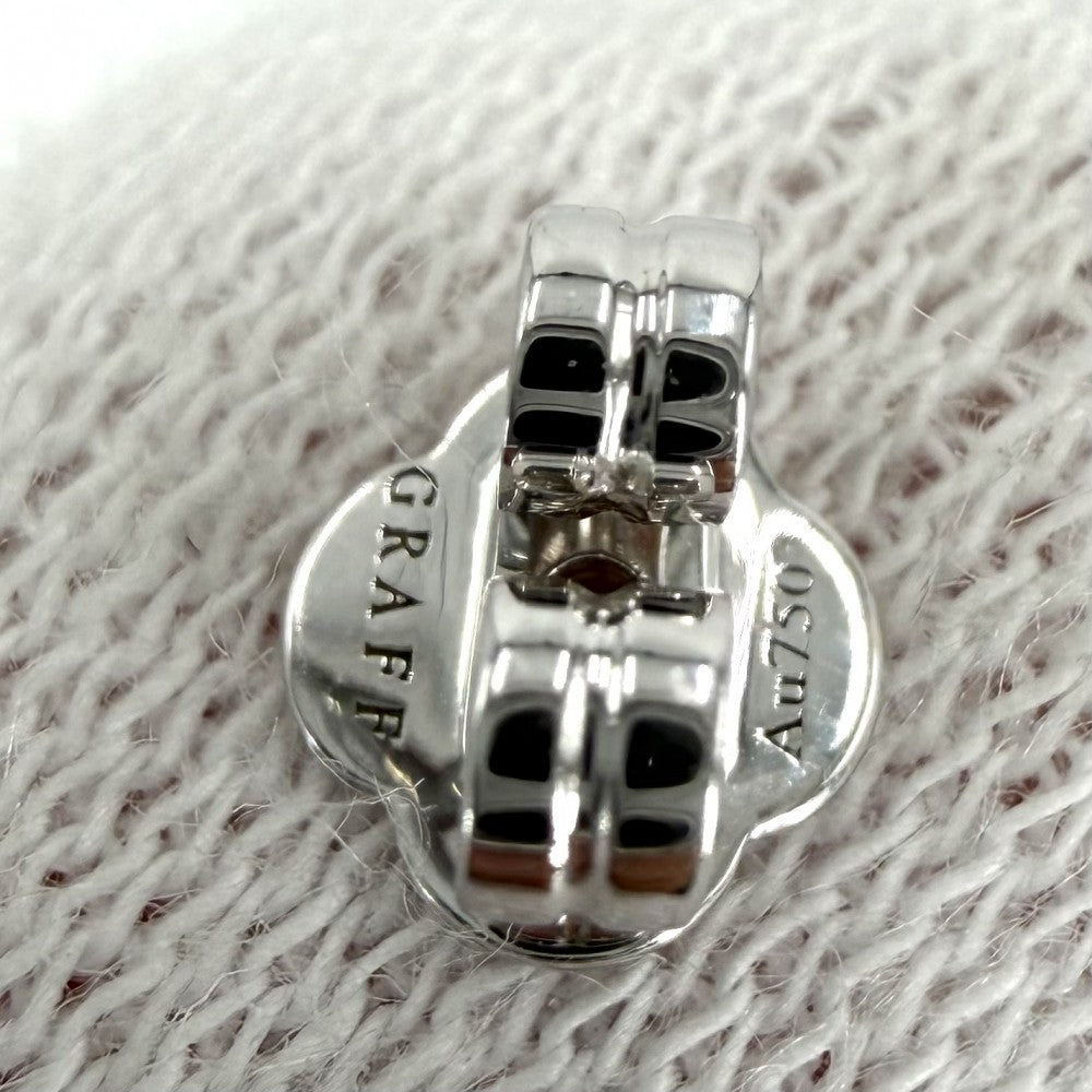 GRAFF グラフ ピアス ワイルドフラワー プティ スタッドピアス ジュエリー アクセサリー Au750 18金WG パヴェ ダイヤ K18ホワイトゴールド ダイヤモンド レディース 約2.1g【中古品】