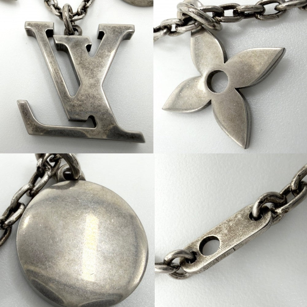 LOUIS VUITTON ルイヴィトン ネックレス LVイニシャル ターコイズ ロングネックレス アクセサリー ペンダント M68904 ブルー 青 メンズ 約19.5g【中古品】