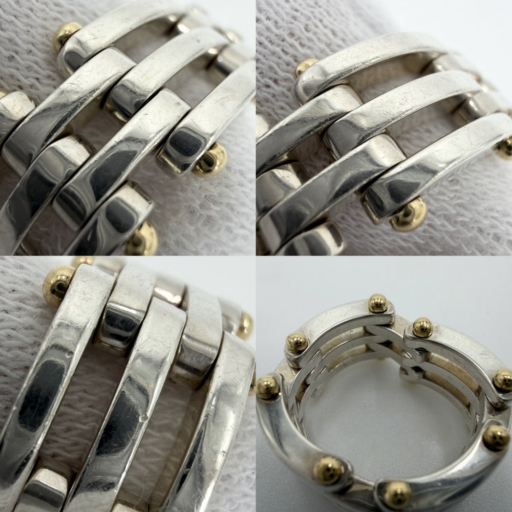 TIFFANY&Co. ティファニー 指輪 ゲート リング ジュエリー アクセサリー Au750 18金YG K18イエローゴールド シルバー925 約12.5号 レディース 約11.8g【中古品】