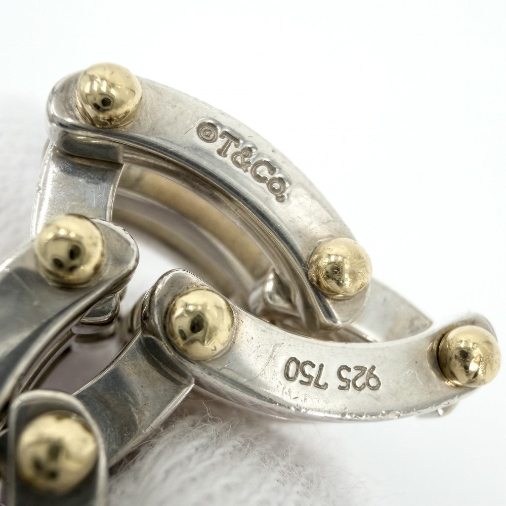TIFFANY&Co. ティファニー 指輪 ゲート リング ジュエリー アクセサリー Au750 18金YG K18イエローゴールド シルバー925 約12.5号 レディース 約11.8g【中古品】