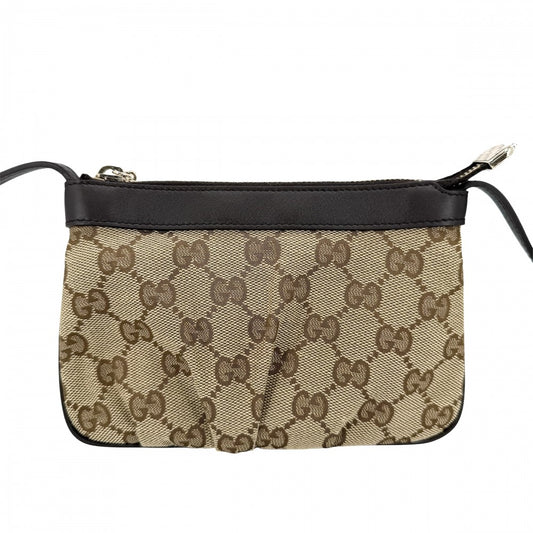 GUCCI グッチ ショルダーバッグ ミニバッグ 256899 GGスプリームキャンバス ベージュ ブラウン 茶 ゴールド金具 レディース【中古品】
