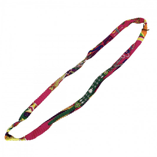 HERMES エルメス ネックレス プティアッシュ プティH シルクネックレス アクセサリー プリーツ シルク マルチカラー レディース【中古品】