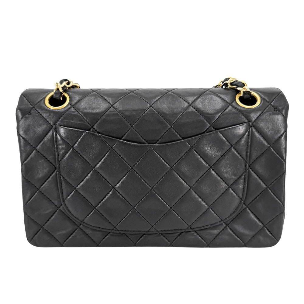 CHANEL シャネル ショルダーバッグ マトラッセ23 ダブルチェーン ダブルフラップ ココマーク ターンロック ラムスキン ブラック 黒 ゴールド金具 レディース【中古品】