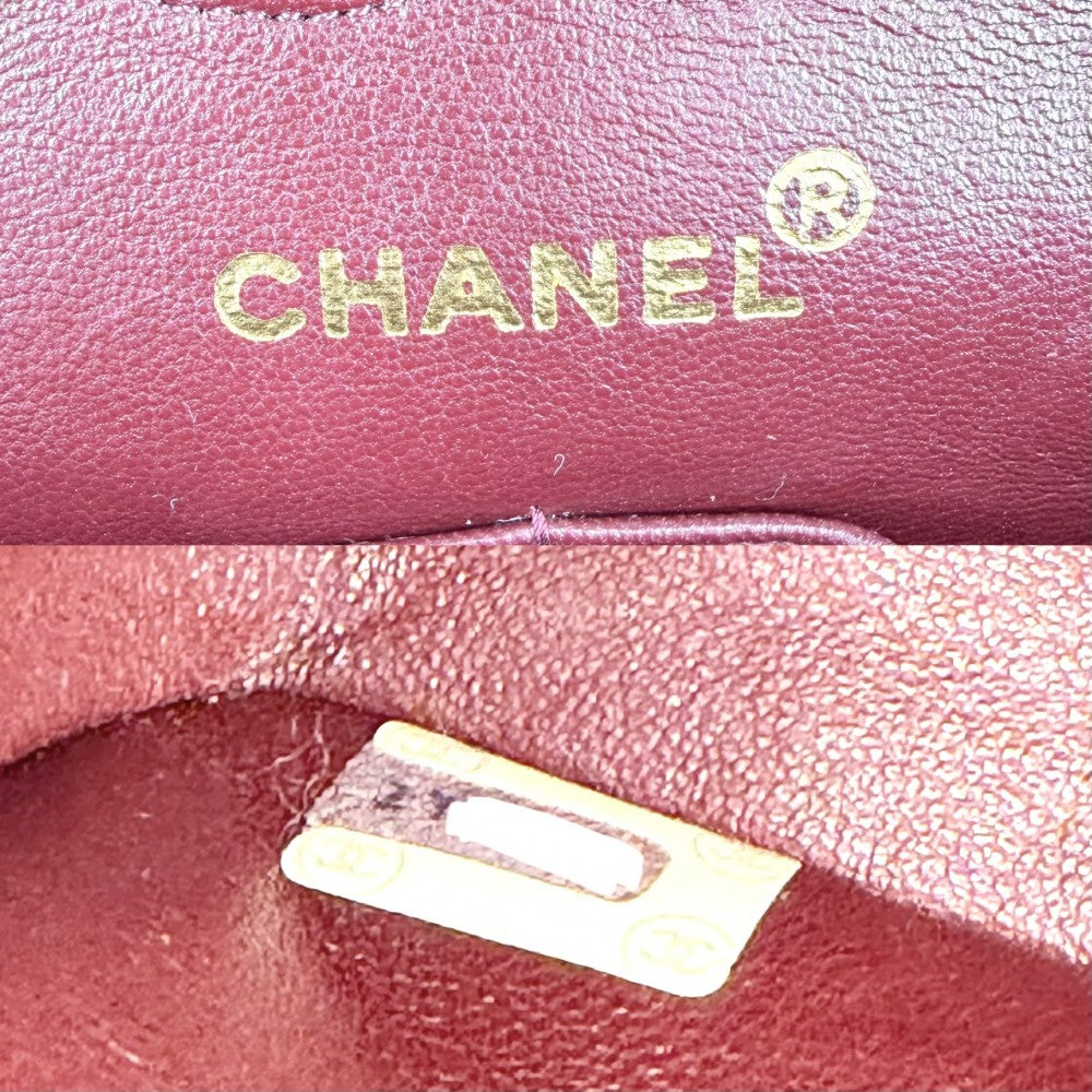 CHANEL シャネル ショルダーバッグ マトラッセ23 ダブルチェーン ダブルフラップ ココマーク ターンロック ラムスキン ブラック 黒 ゴールド金具 レディース【中古品】