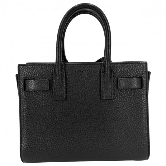 SAINT LAURENT PARIS サンローランパリ 2WAY サックドジュール ナノ ハンドバッグ ショルダーバッグ 392035 レザー ブラック 黒 シルバー金具 レディース【中古品】