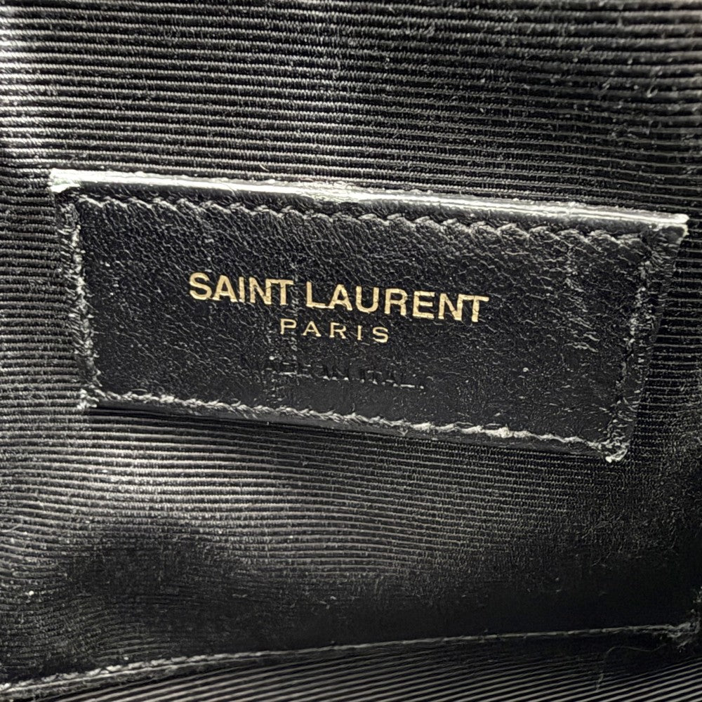 SAINT LAURENT PARIS サンローランパリ 2WAY サックドジュール ナノ ハンドバッグ ショルダーバッグ 392035 レザー ブラック 黒 シルバー金具 レディース【中古品】