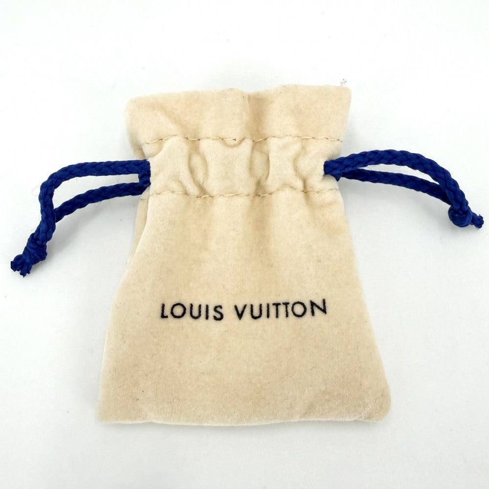 LOUIS VUITTON ルイヴィトン ネックレス LV アイコニック アクセサリー ペンダント ラインストーン M00596 ゴールド レディース 約6.3g【中古品】