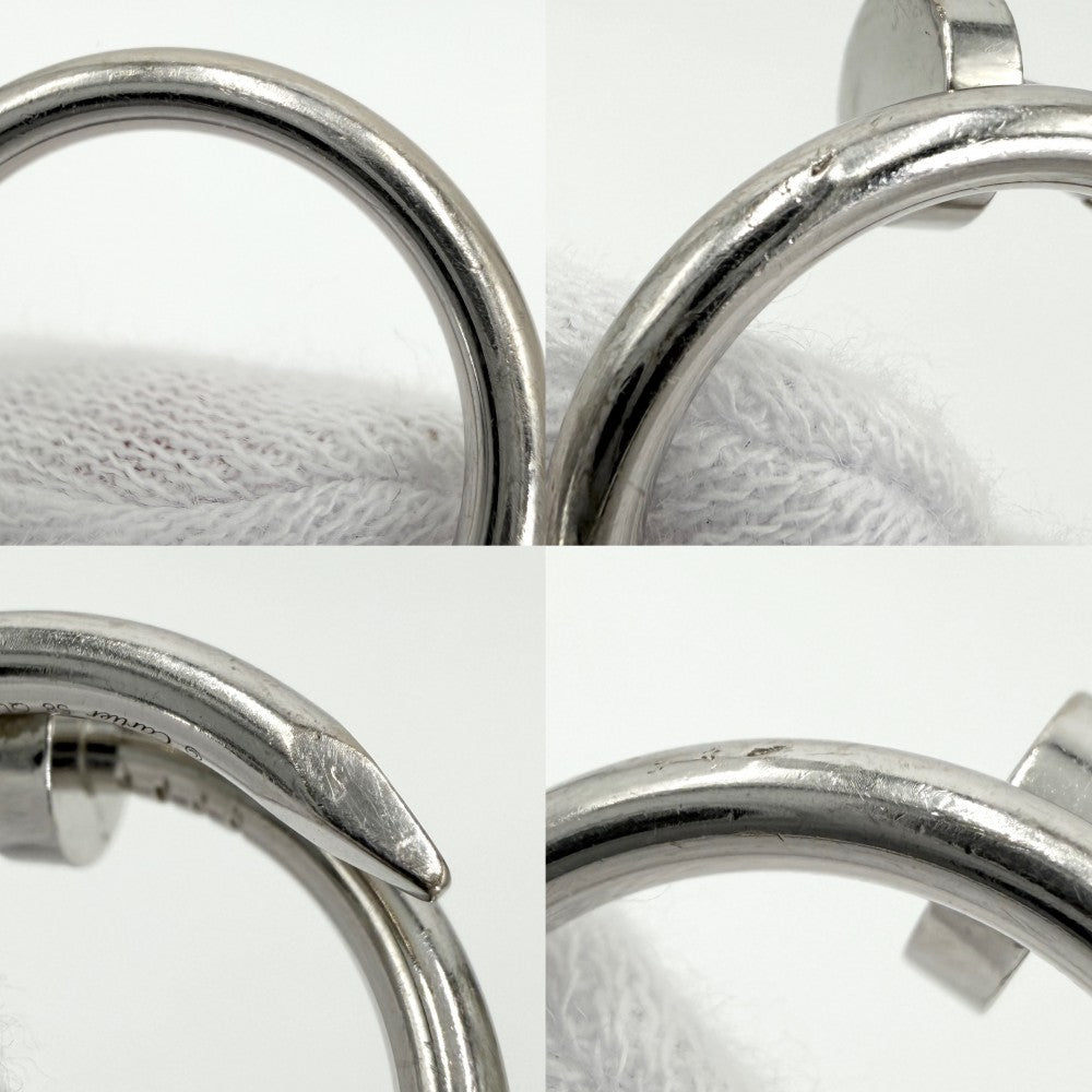CARTIER カルティエ 指輪 ジュストアンクル アクセサリー ジュエリー 18金WG Au750 釘 58サイズ K18ホワイトゴールド 約15.5号 レディース 約8.4g【中古品】