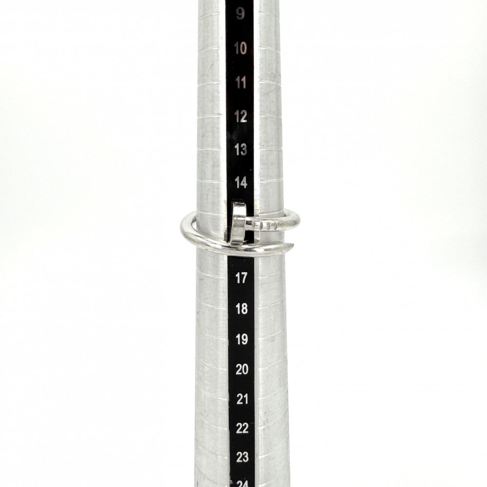 CARTIER カルティエ 指輪 ジュストアンクル アクセサリー ジュエリー 18金WG Au750 釘 58サイズ K18ホワイトゴールド 約15.5号 レディース 約8.4g【中古品】