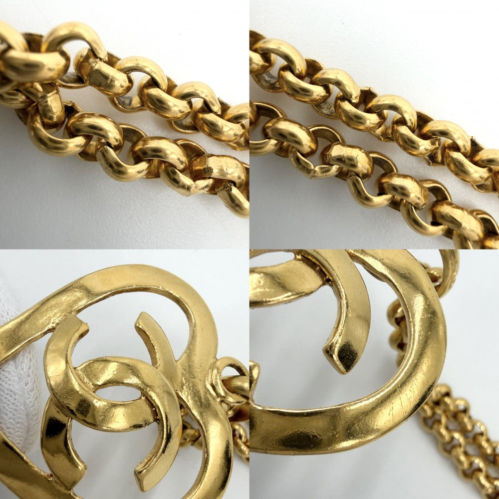 CHANEL シャネル ネックレス ココマーク ハート アクセサリー ヴィンテージ　 チェーン GP ゴールド レディース 約50.0g 1995年【中古品】