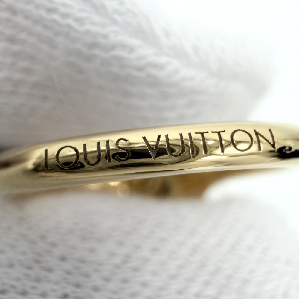 LOUIS VUITTON ルイヴィトン 指輪 リング・LVパーリー・コンフェッティ アクセサリー Mサイズ 約12号 MA001M グレー ゴールド レディース 約4.5g【中古品】