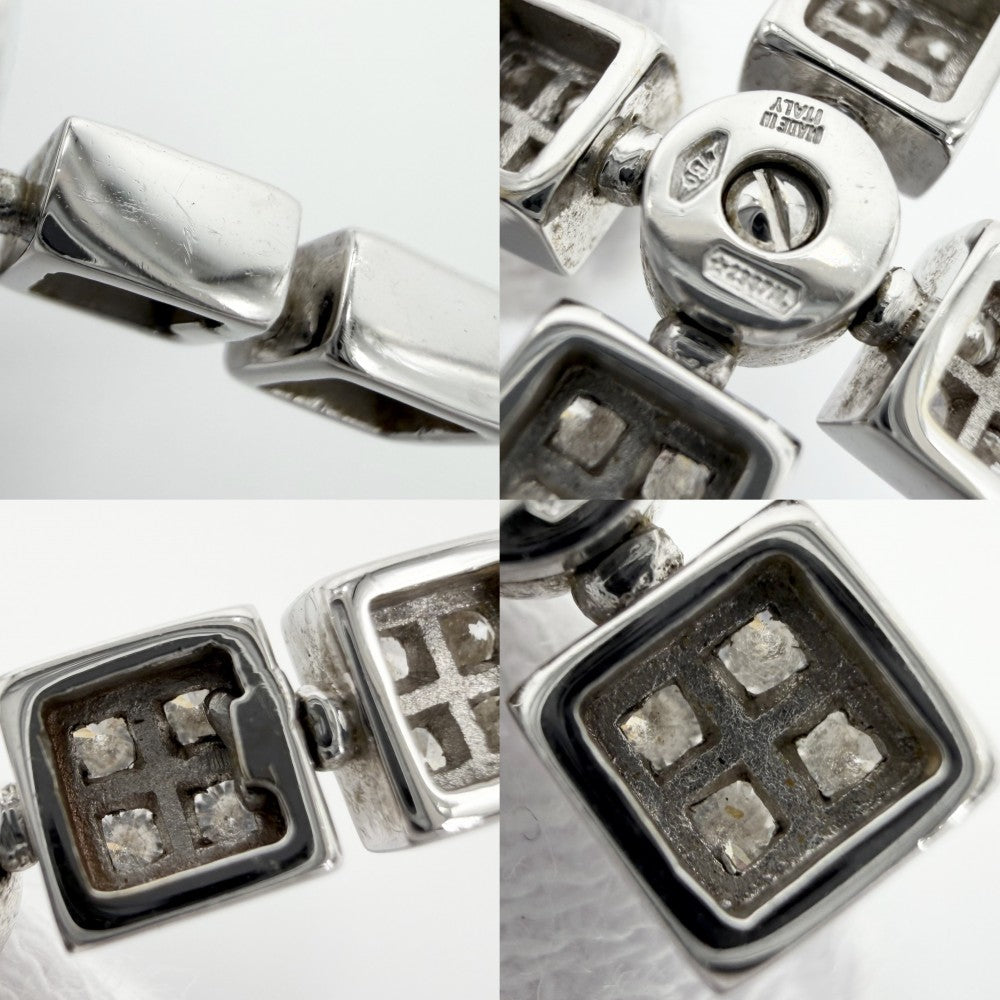BVLGARI ブルガリ ネックレス ルチア ラテンクロス ペンダント アクセサリー Au750 18金WG K18ホワイトゴールド メンズ 約12.1g【中古品】