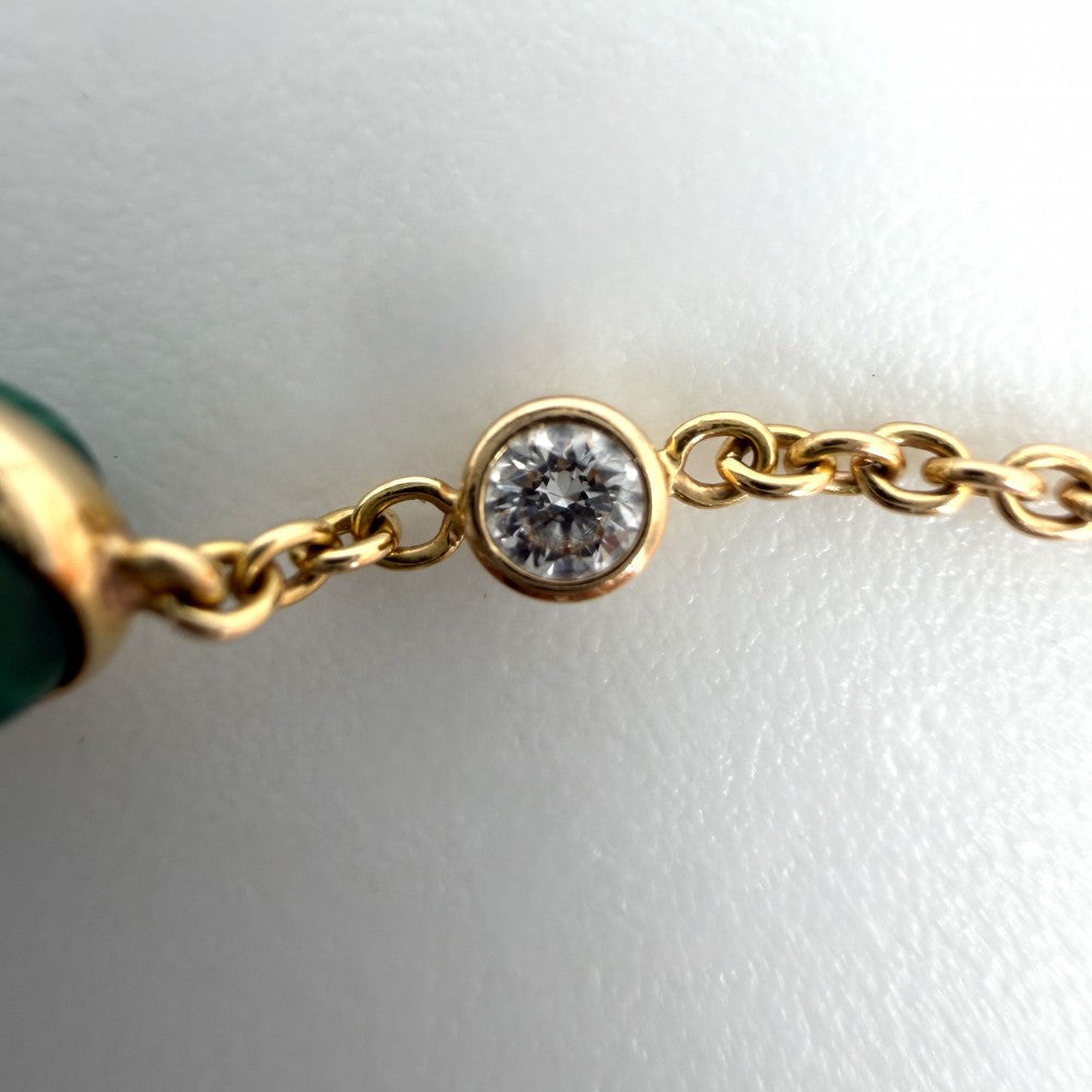 PIAGET ピアジェ ブレスレット ポセション ジュエリー アクセサリー Possession Au750 18金PG K18ピンクゴールド ダイヤモンド ゴールド グリーン 緑 レディース 約2.1g【中古品】