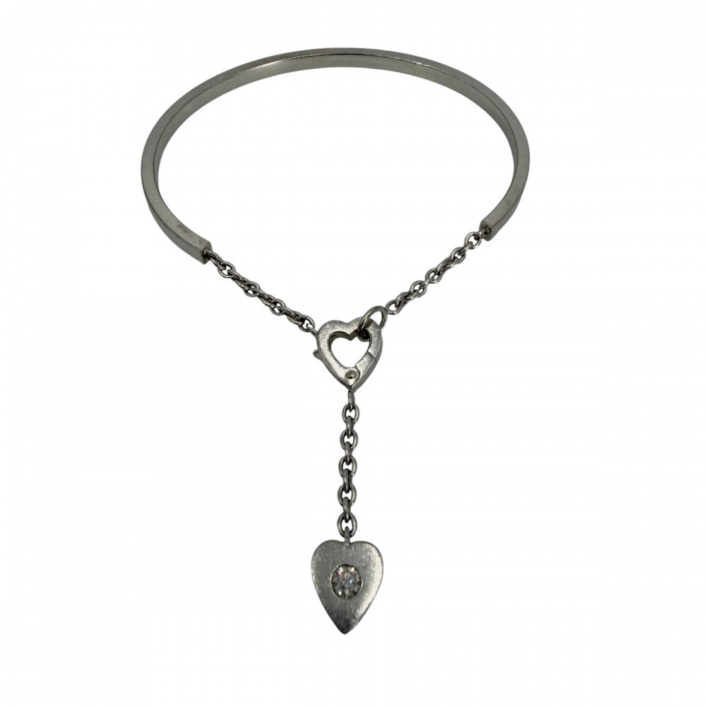 CARTIER カルティエ ブレスレット モナムール ハートモチーフ アクセサリー ジュエリー Au750 18金WG K18ホワイトゴールド ダイヤモンド レディース 約15.1g【中古品】