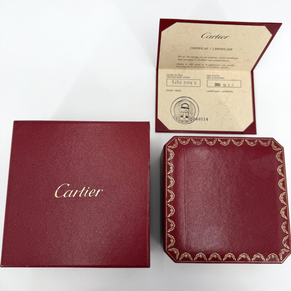 CARTIER カルティエ ブレスレット モナムール ハートモチーフ アクセサリー ジュエリー Au750 18金WG K18ホワイトゴールド ダイヤモンド レディース 約15.1g【中古品】