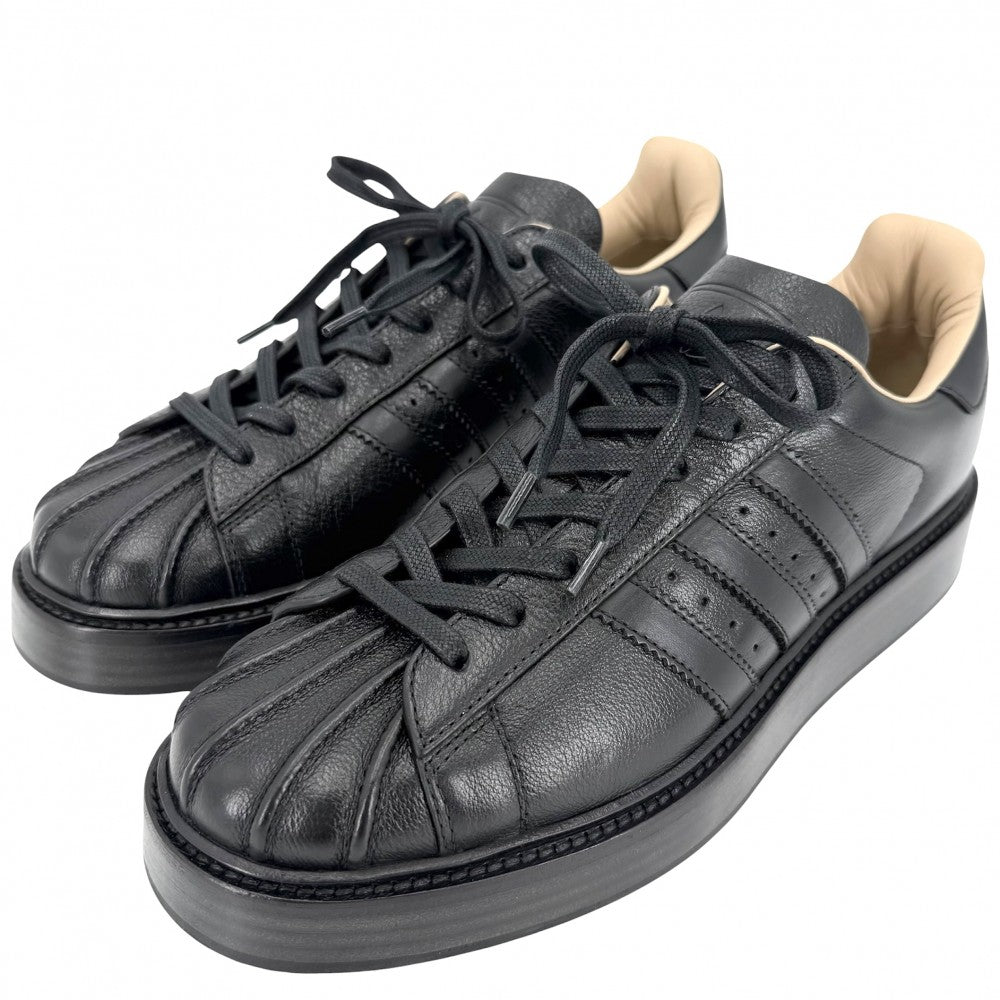 adidas アディダス スニーカー SUPERSTAR LUX スーパースター ラックス シューズ 靴 ファッションアイテム 8サイズ 約26cm IH4681 ブラック 黒 メンズ【中古品】