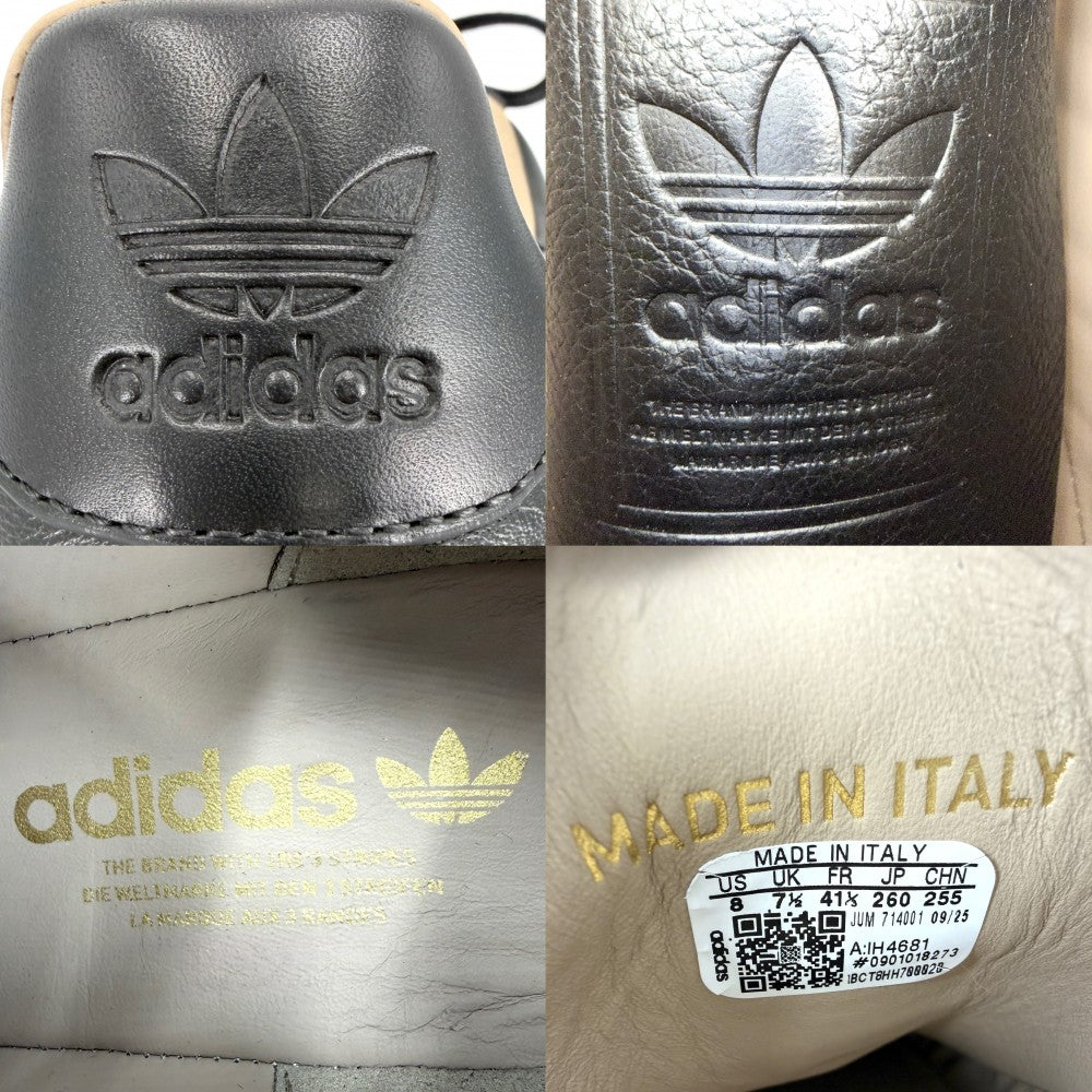 adidas アディダス スニーカー SUPERSTAR LUX スーパースター ラックス シューズ 靴 ファッションアイテム 8サイズ 約26cm IH4681 ブラック 黒 メンズ【中古品】