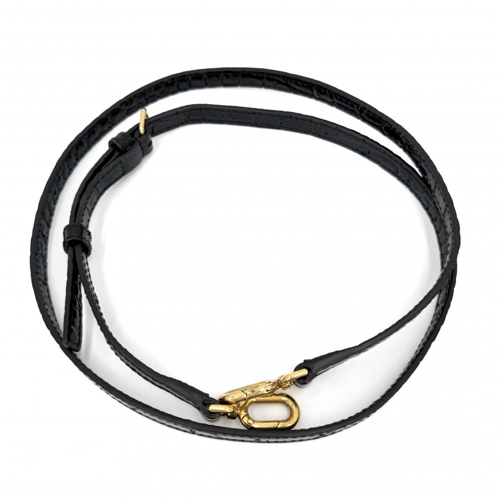 BALENCIAGA バレンシアガ 2WAY アワーグラス　XS ハンドバッグ ショルダーバッグ HOURGLASS クロコ型押し トップハンドル 592833 レザー ブラック 黒 アンティークゴールド金具 レディース【中古品】
