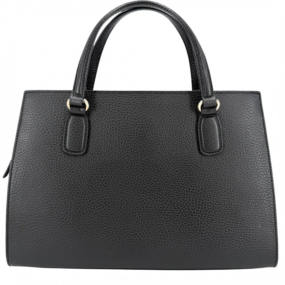 GUCCI グッチ 2WAY ハンドバッグ ショルダーバッグ ソーホー インターロッキングG 431571 レザー ブラック 黒 ゴールド金具 レディース【中古品】