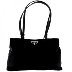 PRADA プラダ ハンドバッグ トライアングルロゴ ミニバッグ B11216 ナイロン ブラック 黒 シルバー金具 レディース【中古品】