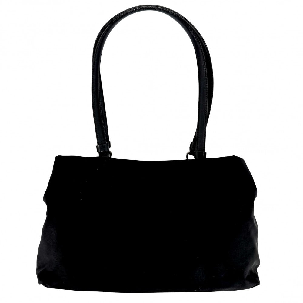 PRADA プラダ ハンドバッグ トライアングルロゴ ミニバッグ B11216 ナイロン ブラック 黒 シルバー金具 レディース【中古品】