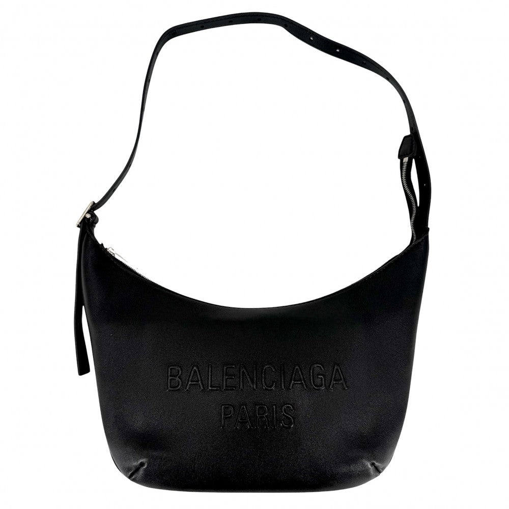 BALENCIAGA バレンシアガ ショルダーバッグ メアリー ケイト MARY KATE 771733 レザー ブラック 黒 シルバー金具 メンズ【中古品】