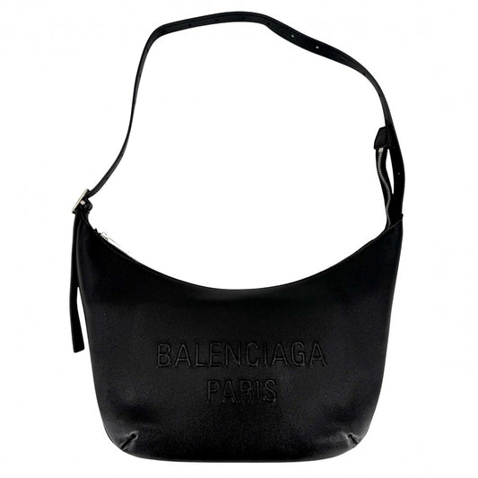 BALENCIAGA バレンシアガ ショルダーバッグ メアリー ケイト MARY KATE 771733 レザー ブラック 黒 シルバー金具 メンズ【中古品】