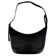 BALENCIAGA バレンシアガ ショルダーバッグ メアリー ケイト MARY KATE 771733 レザー ブラック 黒 シルバー金具 メンズ【中古品】