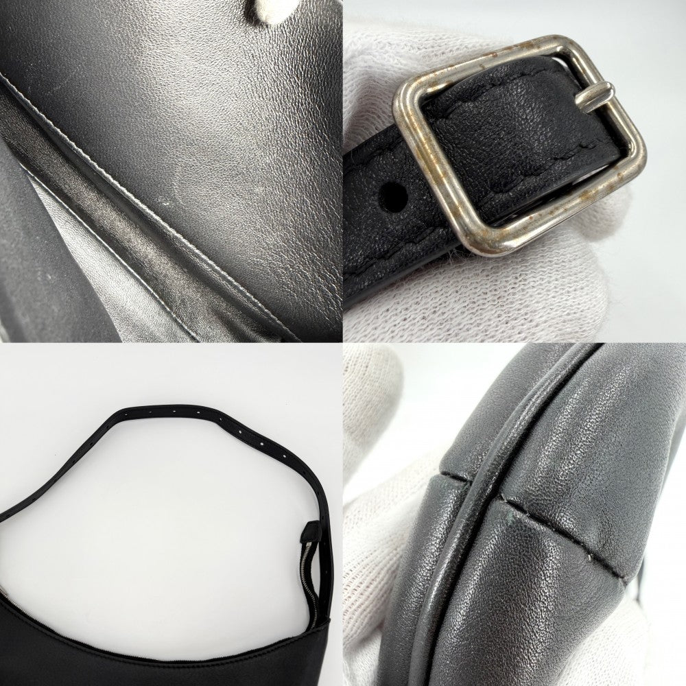 BALENCIAGA バレンシアガ ショルダーバッグ メアリー ケイト MARY KATE 771733 レザー ブラック 黒 シルバー金具 メンズ【中古品】