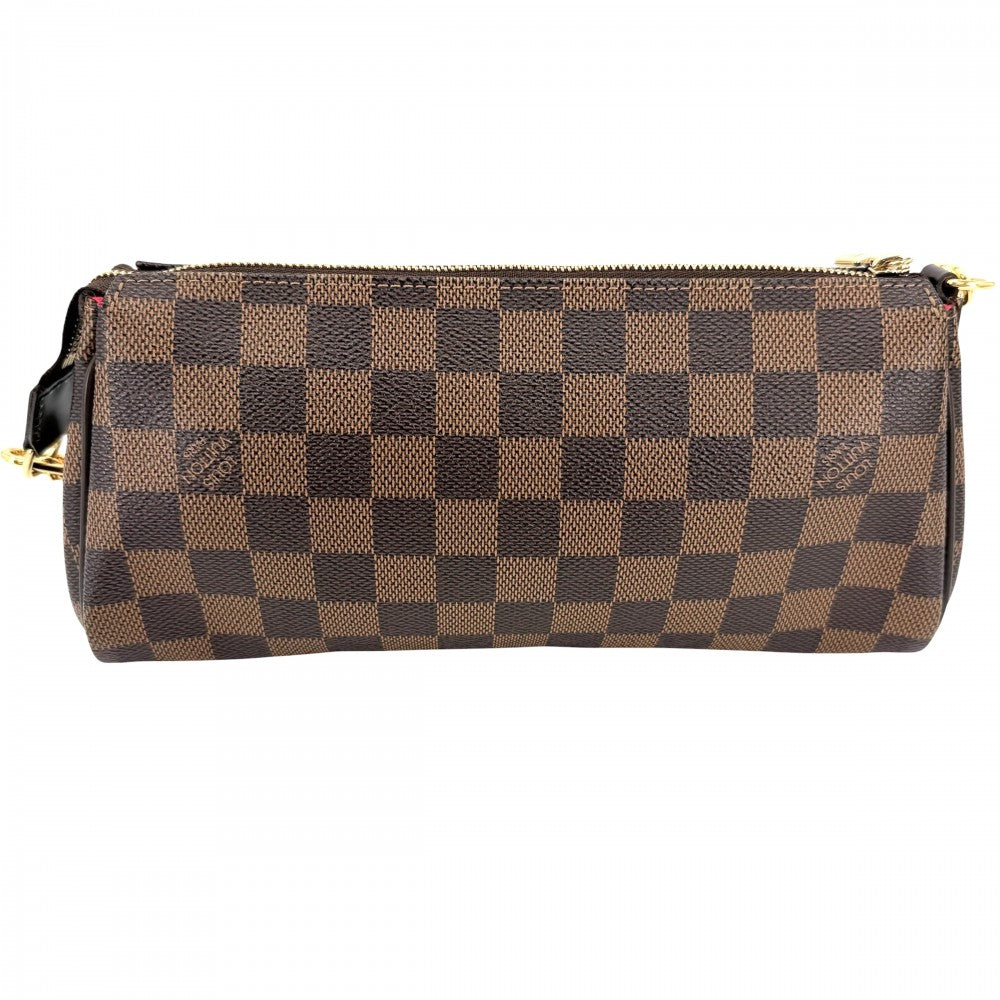 LOUIS VUITTON ルイヴィトン 2WAY ダミエ エヴァ ハンドバッグ ショルダーバッグ 小さめ かばん 鞄 N55213 ブラウン 茶 ゴールド金具 レディース【中古品】