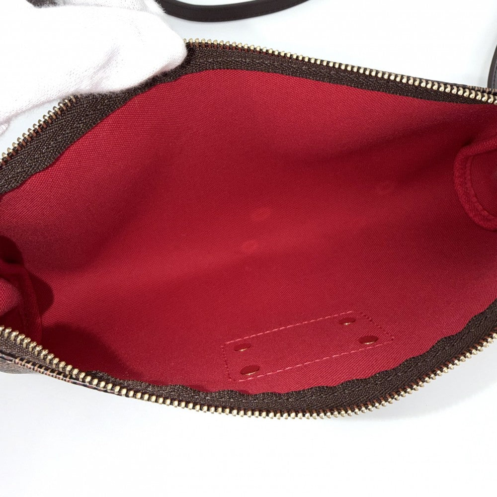 LOUIS VUITTON ルイヴィトン 2WAY ダミエ エヴァ ハンドバッグ ショルダーバッグ 小さめ かばん 鞄 N55213 ブラウン 茶 ゴールド金具 レディース【中古品】