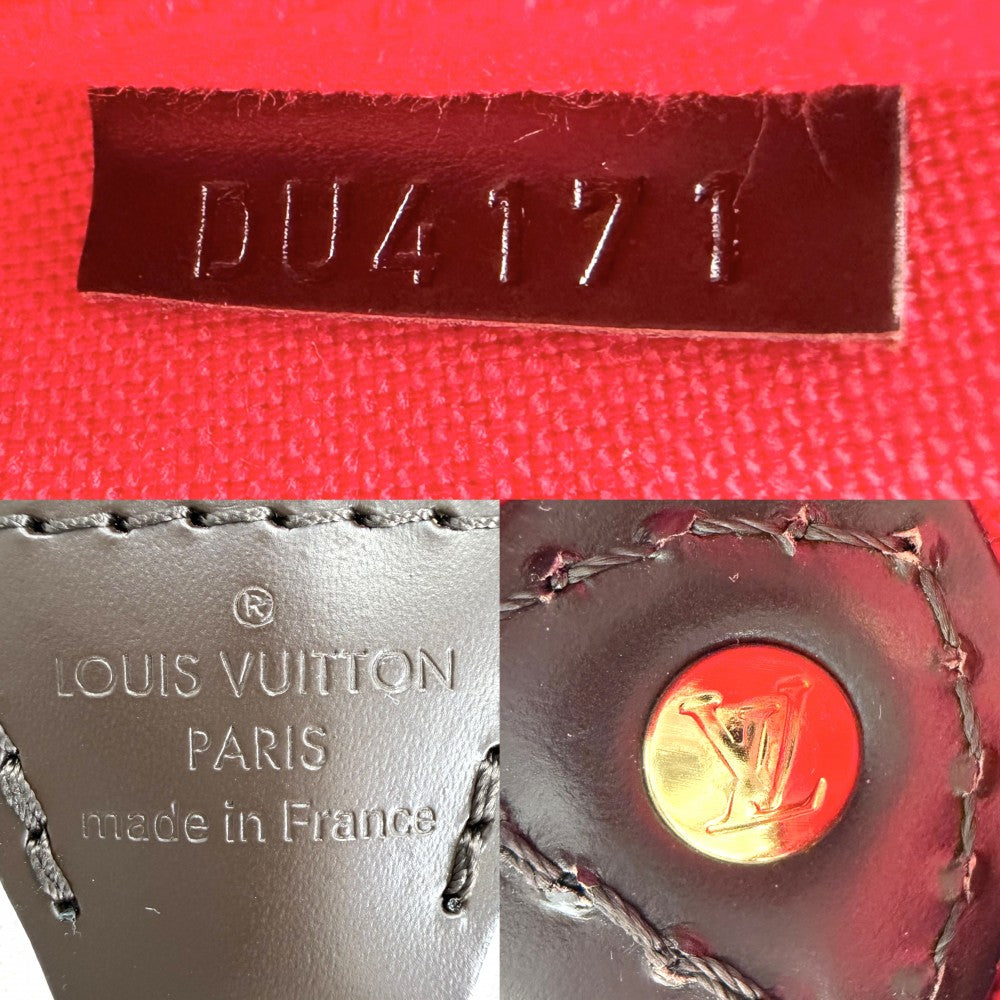 LOUIS VUITTON ルイヴィトン 2WAY ダミエ エヴァ ハンドバッグ ショルダーバッグ 小さめ かばん 鞄 N55213 ブラウン 茶 ゴールド金具 レディース【中古品】