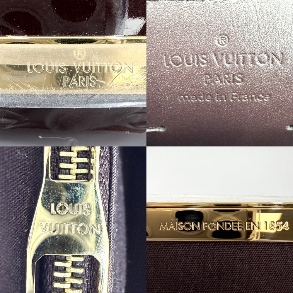 LOUIS VUITTON ルイヴィトン ハンドバッグ モノグラムヴェルニ クラッチアナ クラッチバッグ 財布 パープル 紫 エナメル パテントレザー M90093 アマラント ゴールド金具 レディース【中古品】