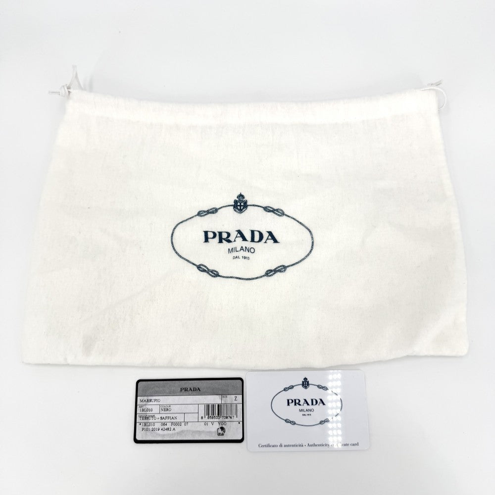 PRADA プラダ ボディバッグ ウエストバッグ トライアングルロゴ ショルダーバッグ ベルトバッグ 1BL010 ナイロン ブラック 黒 シルバー金具 レディース【中古品】