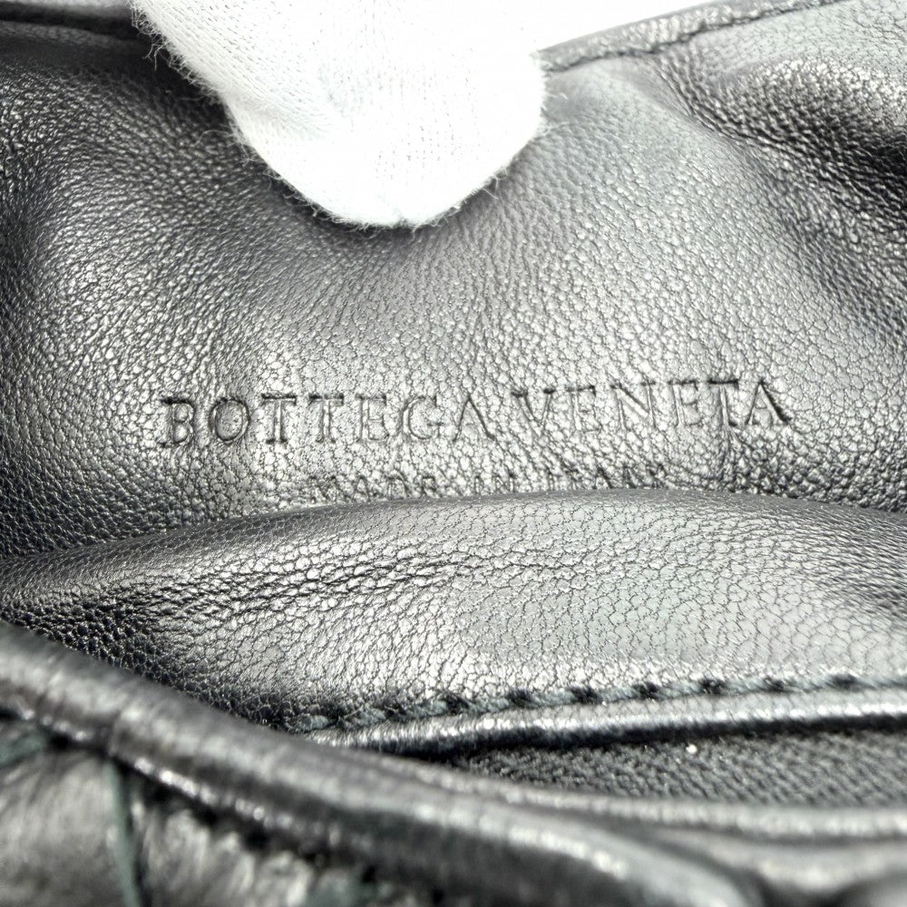 BOTTEGAVENETA ボッテガヴェネタ ハンドバッグ イントレチャート ワンハンドル レザー ブラック 黒 ブラック金具 ユニセックス【中古品】