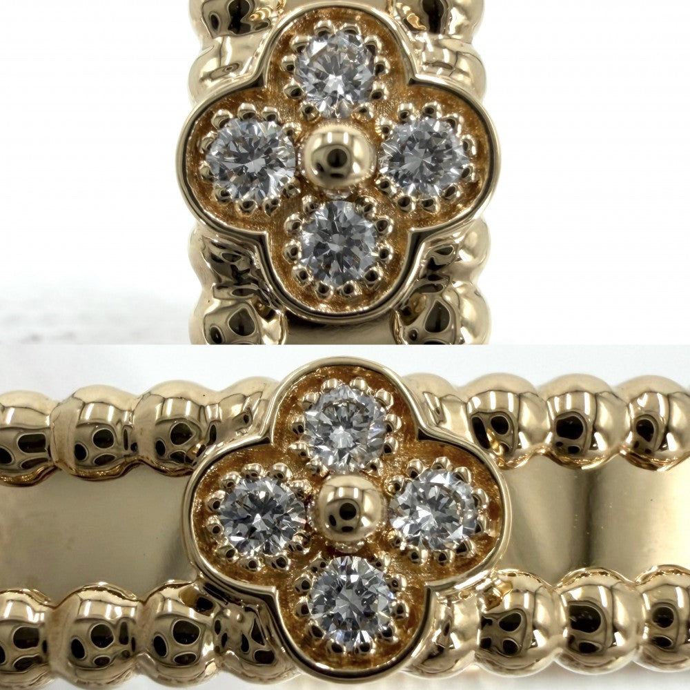 Van Cleef & Arpels ヴァンクリーフ＆アーペル ブレスレット ペルレ スウィートクローバー ジュエリー アクセサリー 18金YG Au750 K18イエローゴールド ダイヤモンド VCARP6X500 レディース 約16.6g【中古品】