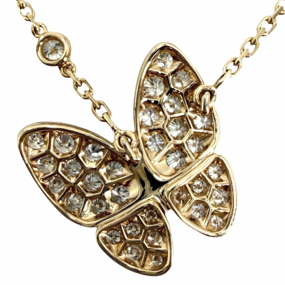 Van Cleef & Arpels ヴァンクリーフ＆アーペル ネックレス ドゥ パピヨン ペンダント 蝶モチーフ バタフライ ジュエリー 18金YG Au750 アクセサリー K18イエローゴールド VCARP3DP00 レディース 約5.3g【中古品】