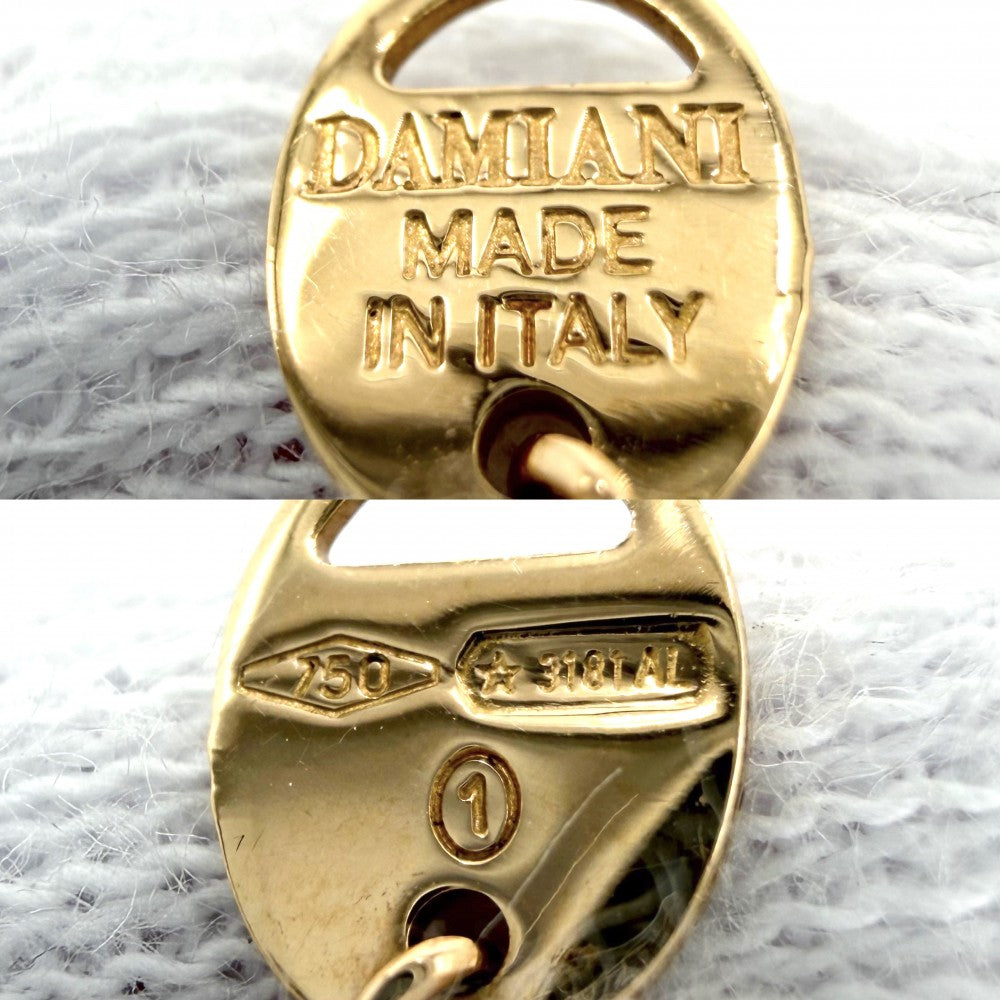 Damiani ダミアーニ ネックレス ダミアニッシマ サークル ジュエリー アクセサリー 18金PG Au750 K18ピンクゴールド ダイヤモンド レディース 約10.2g【中古品】