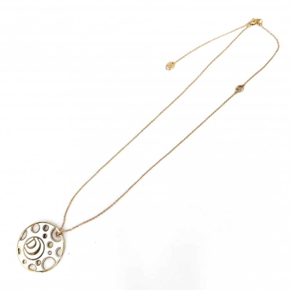 Damiani ダミアーニ ネックレス ダミアニッシマ サークル ジュエリー アクセサリー 18金PG Au750 K18ピンクゴールド ダイヤモンド レディース 約10.2g【中古品】