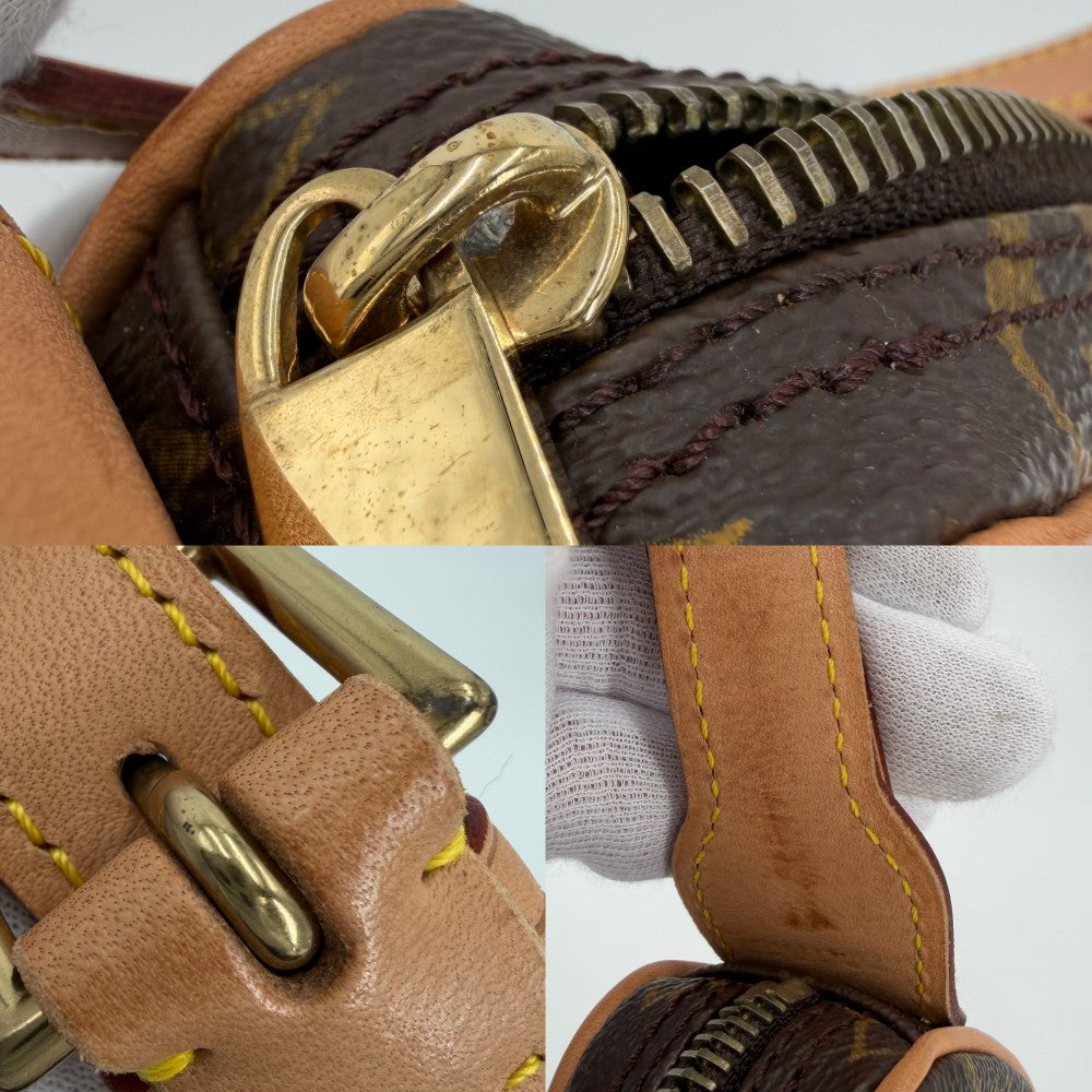 LOUIS VUITTON ルイヴィトン ショルダーバッグ ポシェットクロワッサン M51510 モノグラムキャンバス ブラウン 茶 ゴールド金具 レディース【中古品】