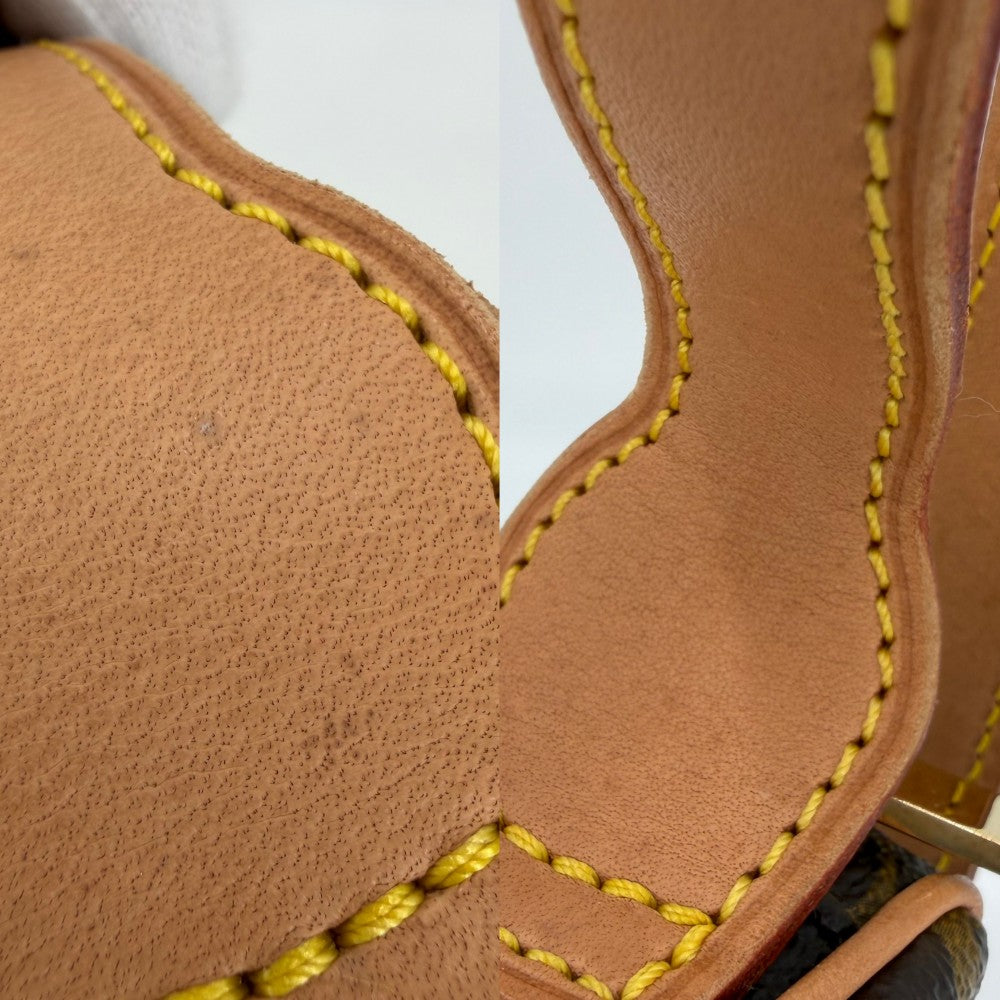 LOUIS VUITTON ルイヴィトン ショルダーバッグ ポシェットクロワッサン M51510 モノグラムキャンバス ブラウン 茶 ゴールド金具 レディース【中古品】