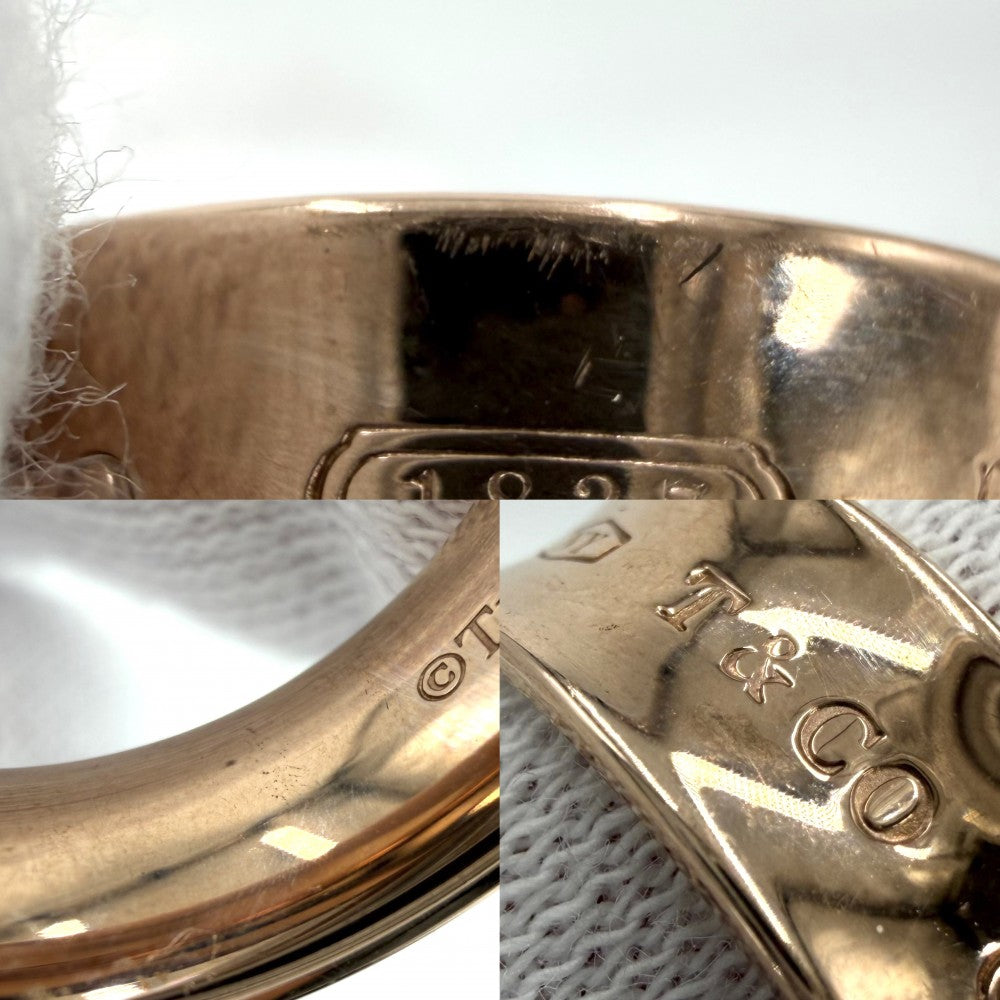 TIFFANY&Co. ティファニー 指輪 1837 リング ジュエリー アクセサリー ルベド メタル 約15号 ピンクゴールドカラー レディース 約6.0g【中古品】