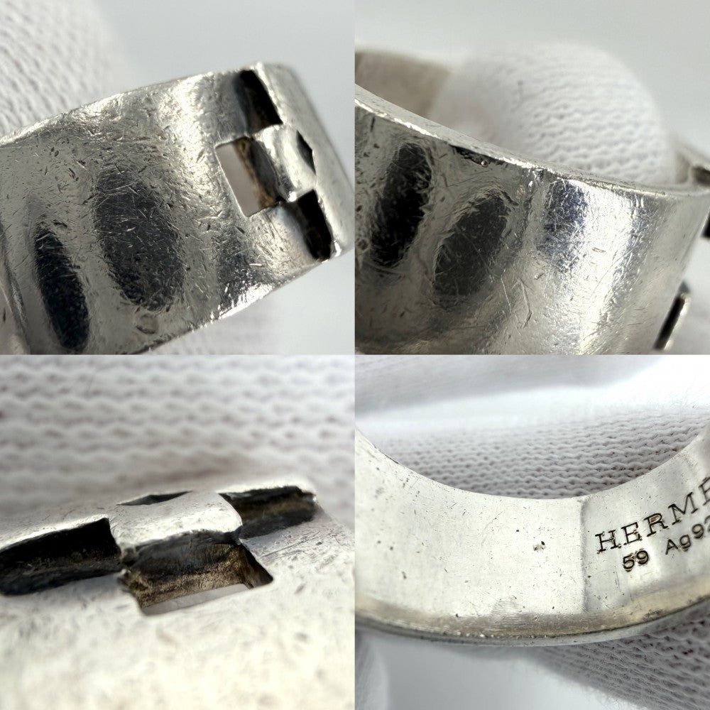 HERMES エルメス 指輪 ヘラクレス リング アクセサリー ジュエリー ヴィンテージ 59サイズ シルバー925 約17号 ユニセックス 約11.7g【中古品】