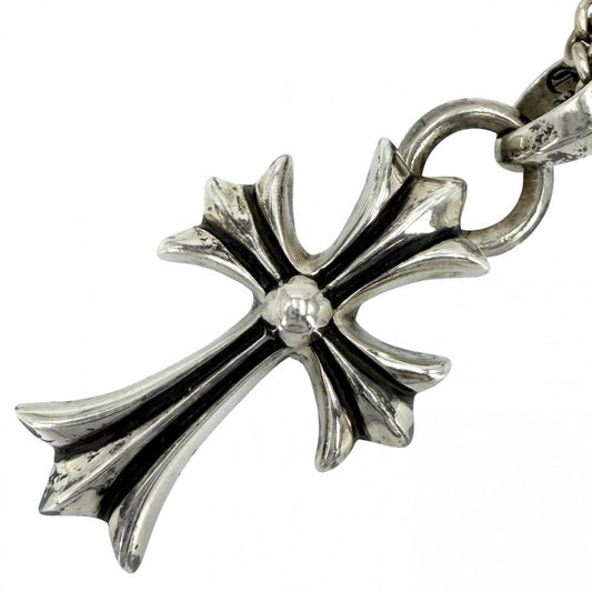 CHROME HEARTS クロムハーツ ネックレス クロス ペンダントトップ チェーン CHクロスペンダント ジュエリー アクセサリー シルバー925 メンズ 約23.9（トップ）/22.9（チェーン）g【中古品】