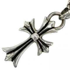 CHROME HEARTS クロムハーツ ネックレス クロス ペンダントトップ チェーン CHクロスペンダント ジュエリー アクセサリー シルバー925 メンズ 約23.9（トップ）/22.9（チェーン）g【中古品】
