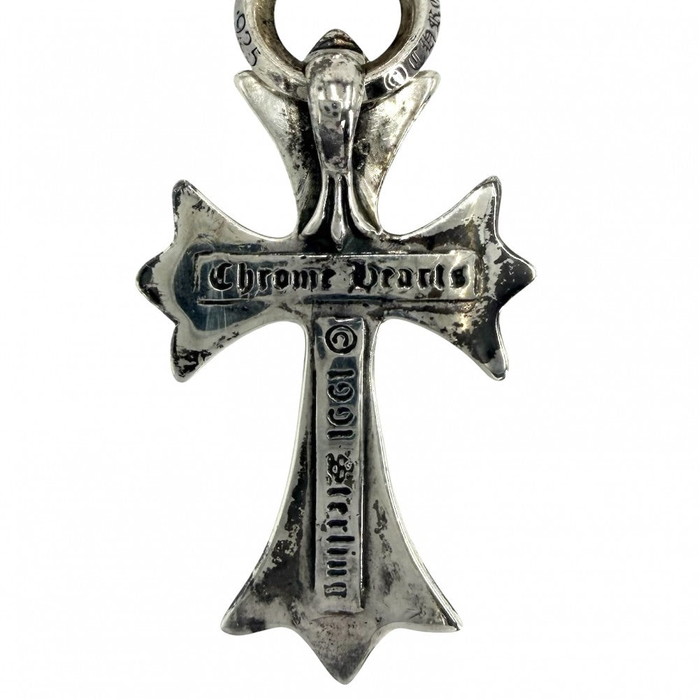 CHROME HEARTS クロムハーツ ネックレス クロス ペンダントトップ チェーン CHクロスペンダント ジュエリー アクセサリー シルバー925 メンズ 約23.9（トップ）/22.9（チェーン）g【中古品】