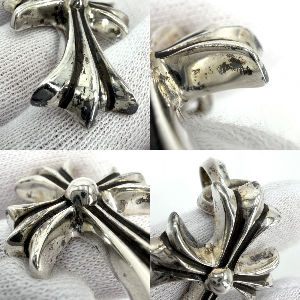 CHROME HEARTS クロムハーツ ネックレス クロス ペンダントトップ チェーン CHクロスペンダント ジュエリー アクセサリー シルバー925 メンズ 約23.9（トップ）/22.9（チェーン）g【中古品】